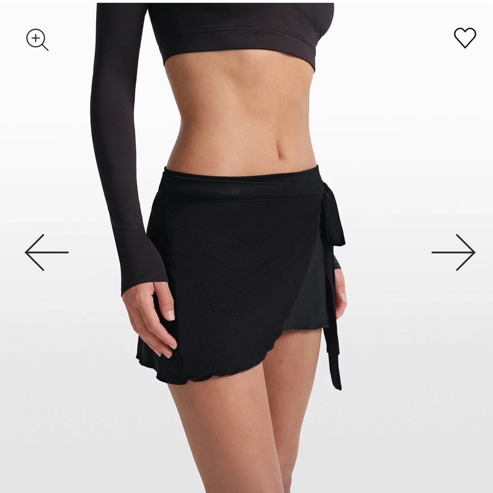 NWT Nike Skims stretch knit wrap skirt
